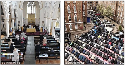 LONDONISTAN. Raport șocant: 500 de Biserici au fost închise în capitala Marii Britanii. În locul lor au apărut 423 de moschei