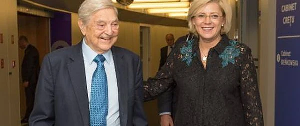 Comisarul europen Corina Crețu s-a întâlnit cu George Soros la Bruxelles: Apreciez inițiativele venite din partea Fundației pentru o societate deschisă