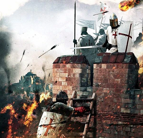 FOTO: Pictura cu asediul Constantinopolului