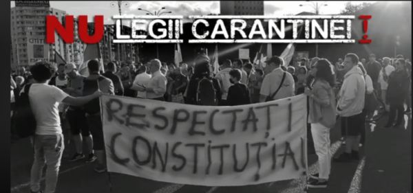 Sute de protestatari împotriva abuzurilor legii carantinării s-au adunat în Piața Victoriei. Avocatul Dan Chitic: De ieri, Constituția României este suspendată! Acest stat este împotriva noastră!