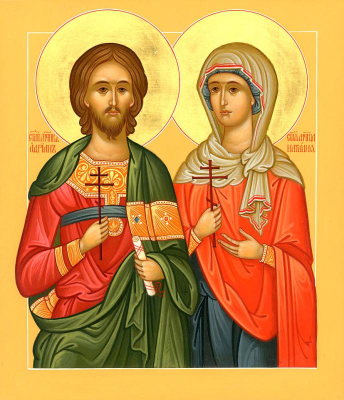 26 august: Sfinții Adrian și Natalia, soții a căror dragoste a învins moartea