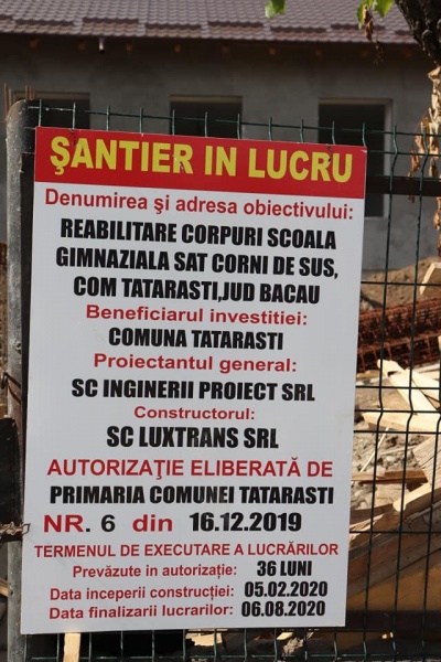 Descrierea șantierului