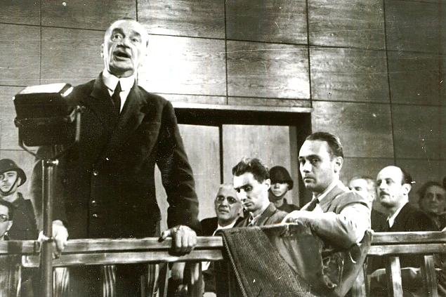 Iuliu Maniu la procesul înscenat de bolșevici în 1947
