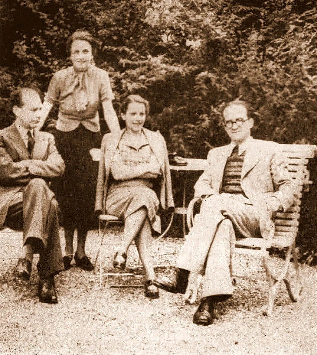 Lucian Blaga și Mircea Eliade, Elveția, 1937