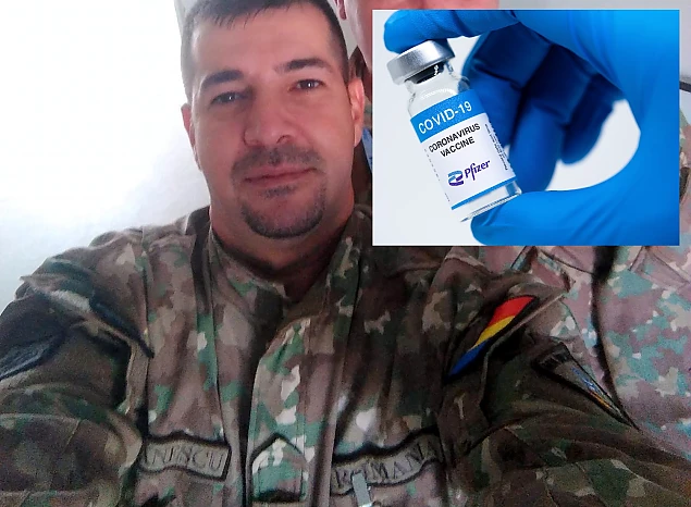Militarul Sorin Ștefănescu înainte de vaccinarea Covid