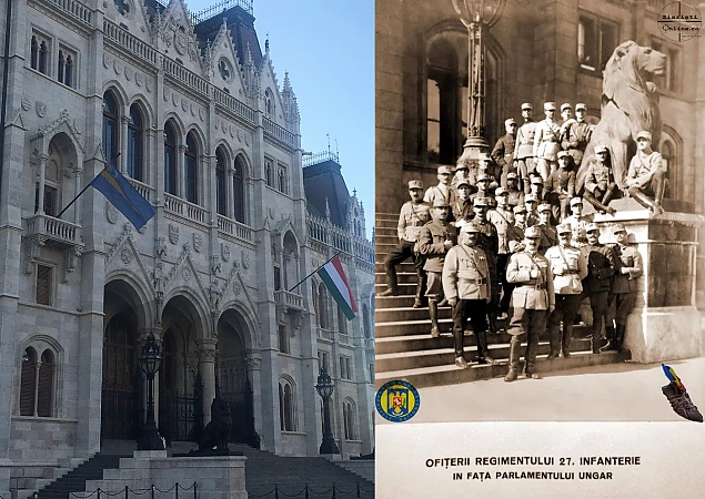 Parlamentul de la Budapesta azi și pe 3 august 1919