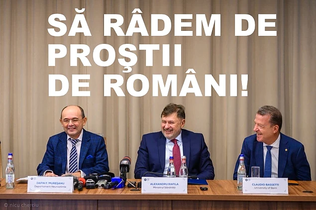 Să râdem de proștii de români și morții lor, pare să fie mesajul acestei fotografii excepționale realizate și publicate de Ministerul Sănătății la anunțul privind principala cauză de decese din România