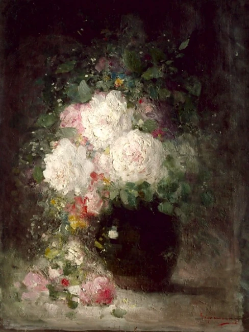 Nicolae Grigorescu - Vas cu flori