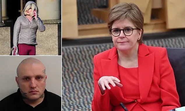 Foto: Criminalul transsexual, care s-a crezut femeie și acum e bebeluș și prim ministrul Scoției, Nicola Sturgeon, susținătoare acestor aberații
