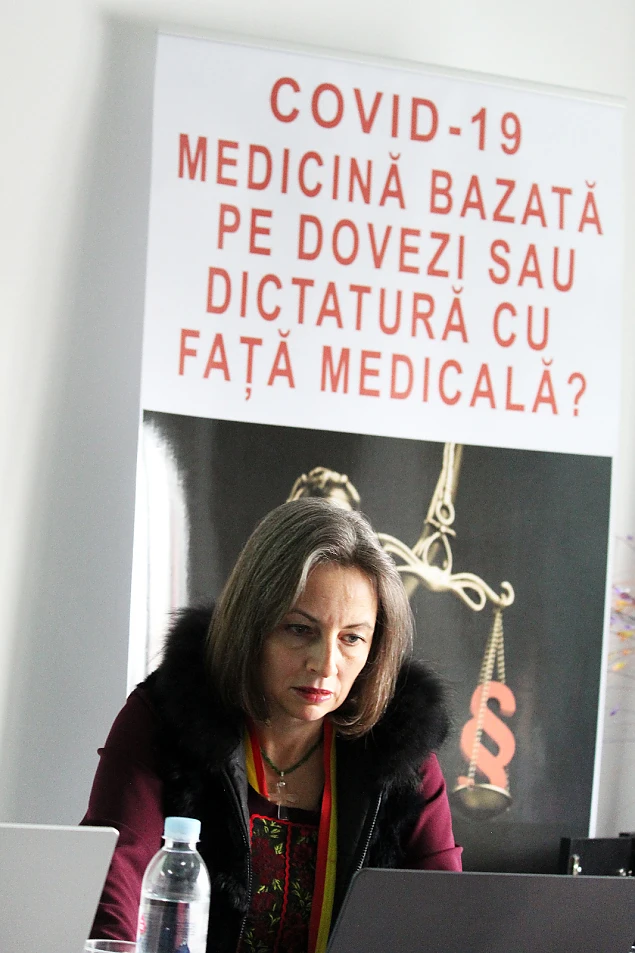 Dr. Geanina Hagimă la a doua Conferință a Medicilor pentru Libertate