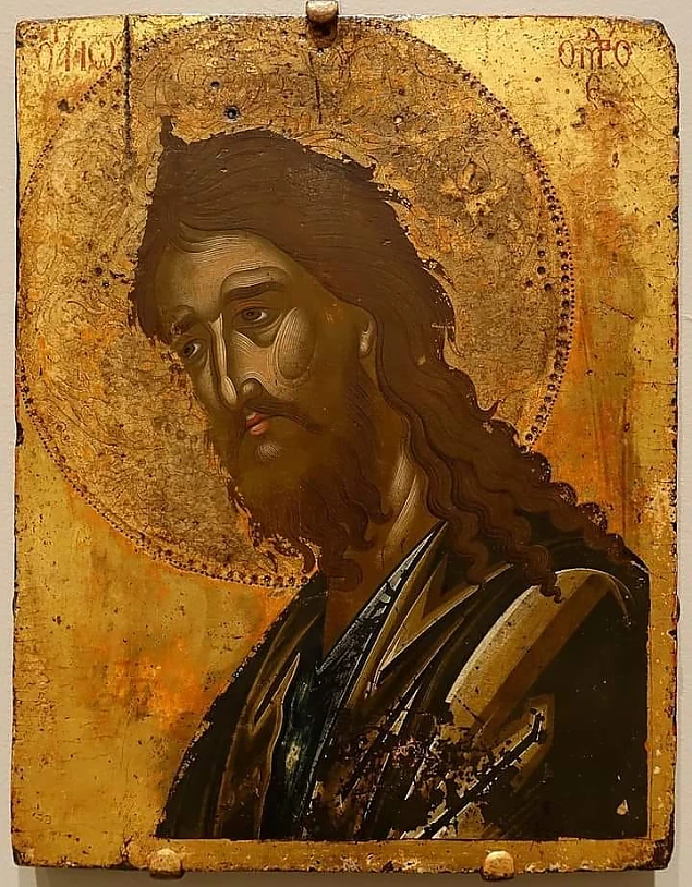 Sfantul Prooroc Ioan Botezatorul, Icoana, 1600, Creta, Muzeul de Arta al Universitatii Princeton / Apocalypsis Icon FB