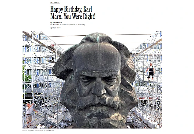 New York Times găzduiește un editorial elogios la adresa ideologului comunismului: „La mulți ani Karl Marx, ai avut dreptate”