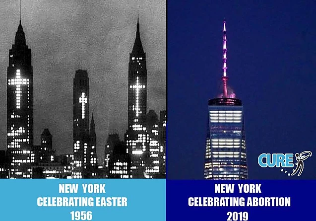 O fotografie cât o jumătate de veac: Acum 50 de ani, New York-ul sărbătorea Paștele, acum sărbătorește legalizarea totală a avortului