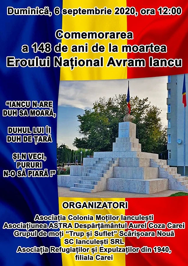 148 de ani de la înveșnicirea lui Avram Iancu, marcați duminică la Carei. Pagina primăriei conduse de UDMR a cenzurat evenimentul