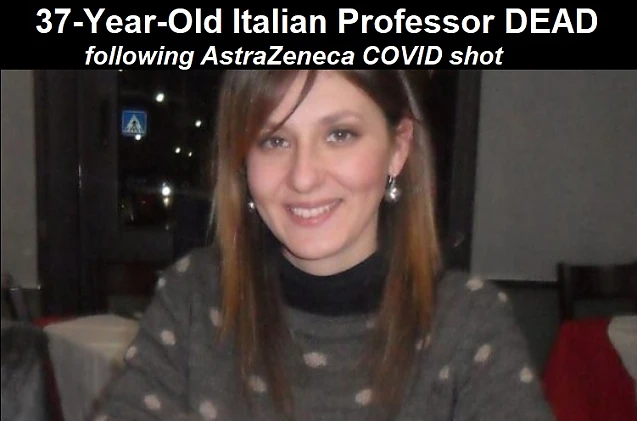 O altă victimă a vaccinării Covid: Zelia Guzzo, profesoară de 37 de ani din Italia, decedată după ce a făcut hemoragie cerebrală în urma injectării cu AstraZeneca