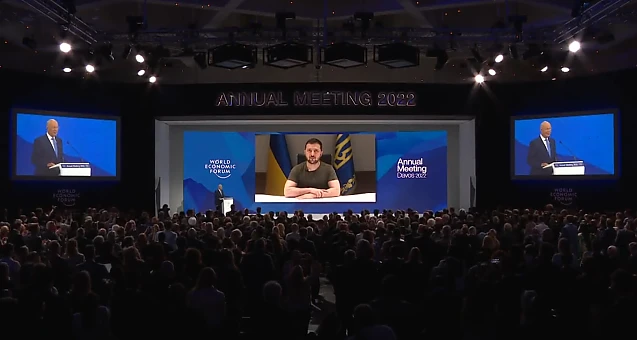 Fotografia și Filmarea Zilei: ZELENSKI la Forumul Economic Mondial (urale, ovații, aplauze prelungite). VIDEO
