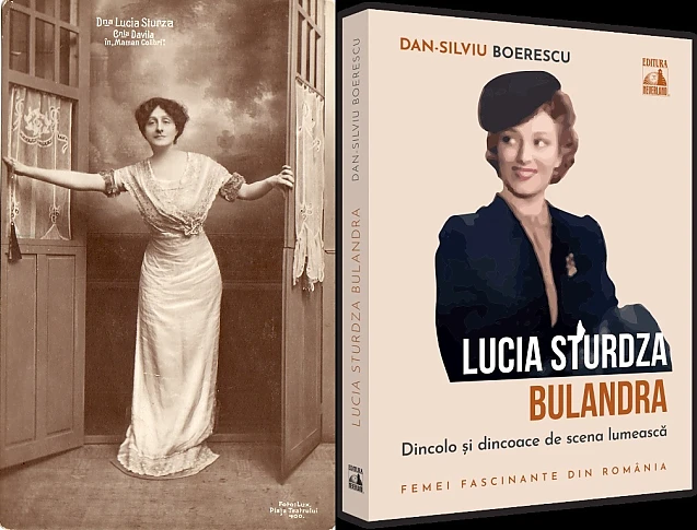 Dina Cocea pe coperta unei cărți de omagiere a artistei Lucia Sturza Bulandra. Dan-Silviu Boerescu a greșit „femeia fascinantă”. GAFA ZILEI