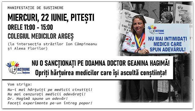Cuvântul medicului Damian Baciu, pediatrie-vaccinologie, în fața Colegiului Medicilor unde este anchetată dr. Hagimă Geanina: Pentru decesele și eșecul lamentabil al sistemului de sănătate din țară, NU medicul Hagimă este responsabil! CORIU, DEMISIA!