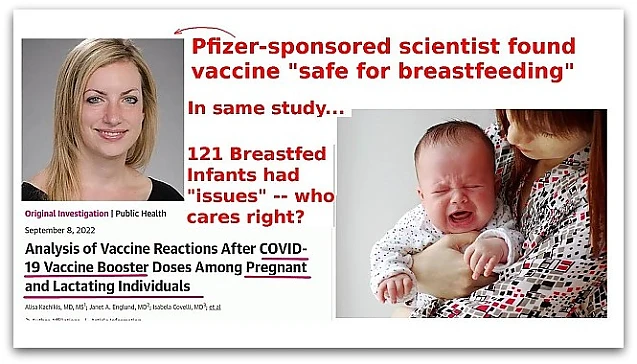 121 de bebeluși au avut „probleme” după vaccinarea mamei, într-un singur studiu!