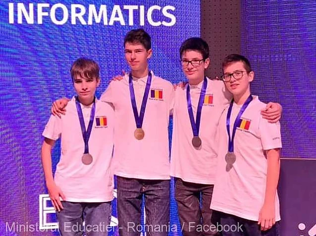 Tinerii români, locul I și 7 medalii de aur la rând, la toate edițiile Olimpiadei Europeane de Informatică pentru Juniori